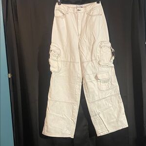 Ivory Cargo Pants